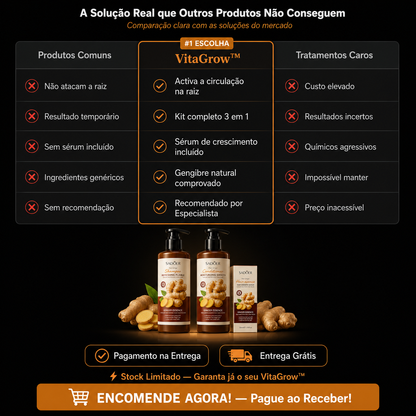 VitaGrow™ — Ritual Premium de Gengibre para Raízes Fortes e Renovadas